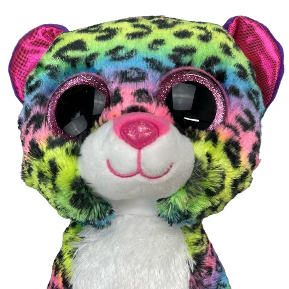 TY Silk Beanie Boos Dotty Leopard Plush Multicolor - Picture 4 of 8